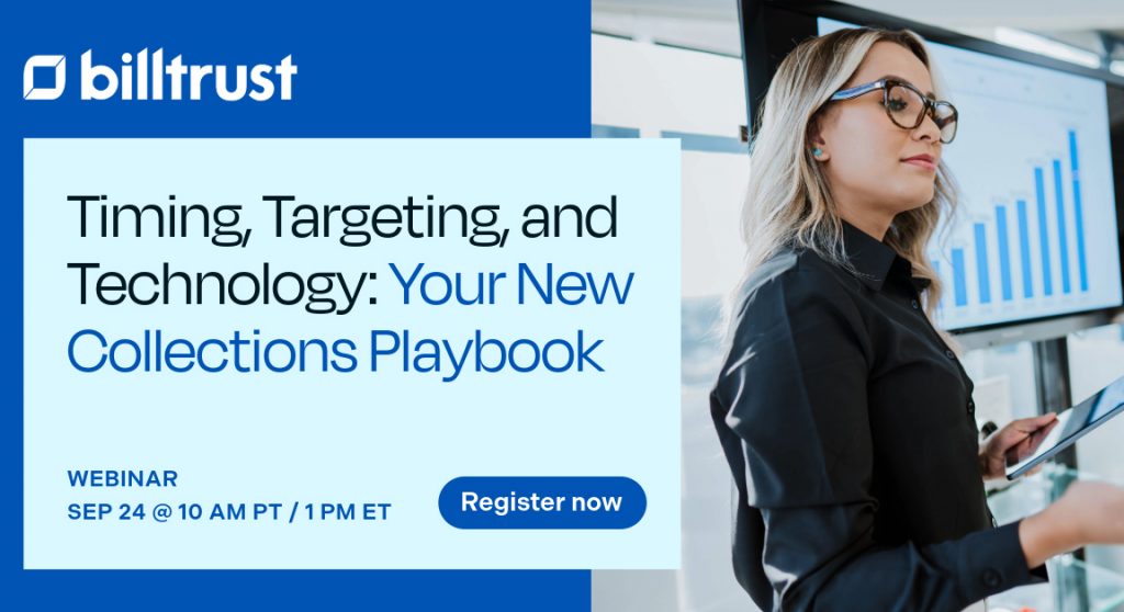 Timing, Targeting, Tech webinar information with Woman presenting data
