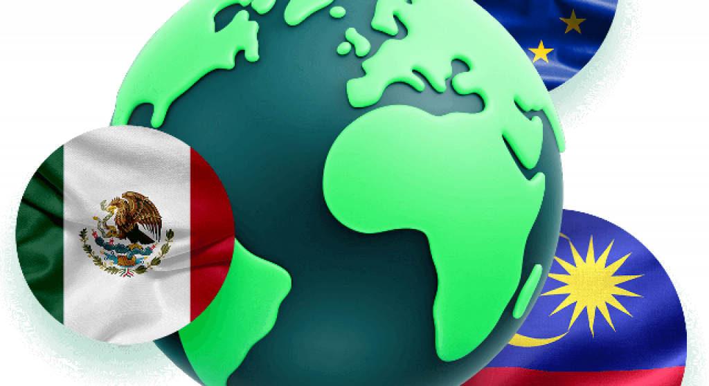 Globe with EU